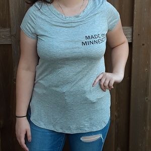 MADE IN MINNESOTA GREY T SHIRT